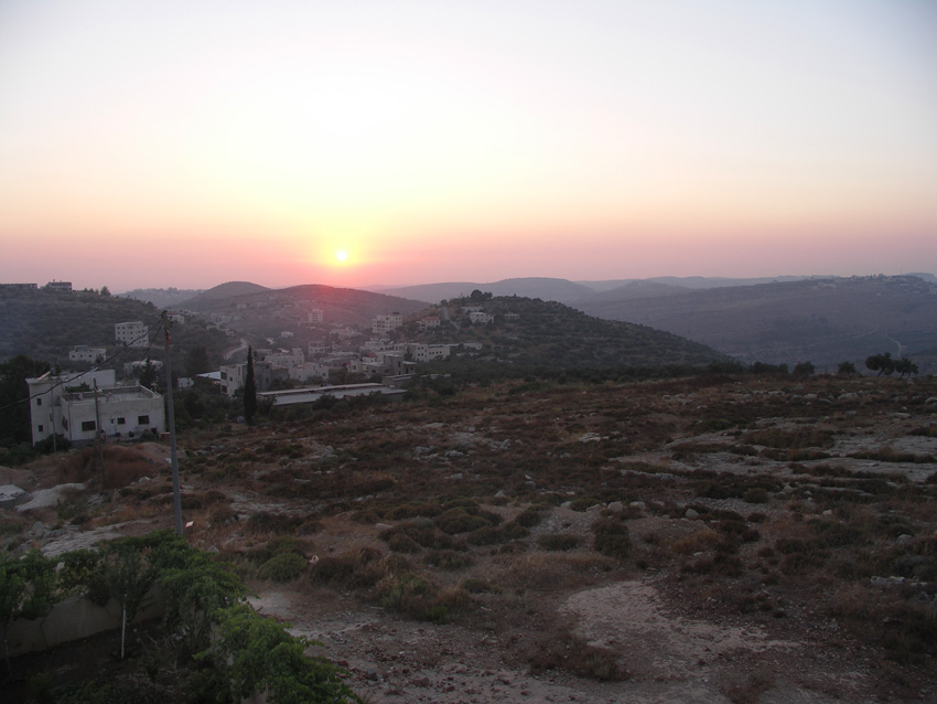 Deir Ibzi'a Sunset from Deeb's Roof