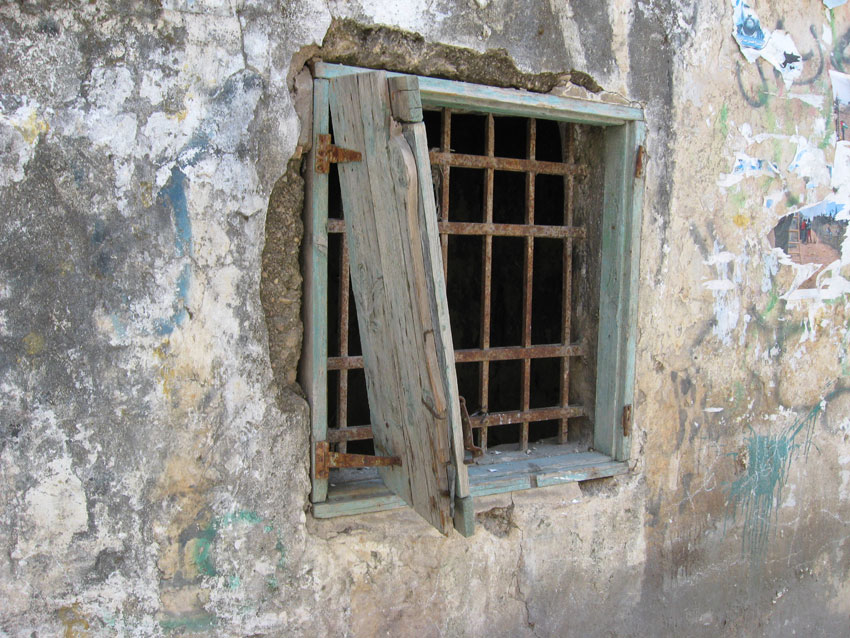 Picturesque Window in Old Building